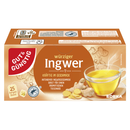 Gut & Günstig Ingwer Tee 25ST 50G