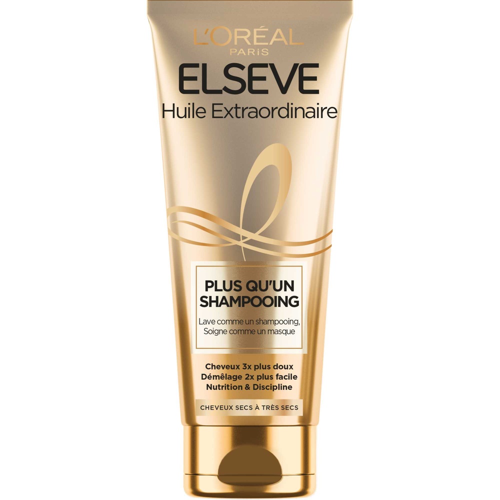 L'Oréal Paris L'Oréal Paris Elseve Huile Extraordinaire Plus Qu'un Shampooing 200ml Plus Qu'un Shampoing pour Cheveux Secs