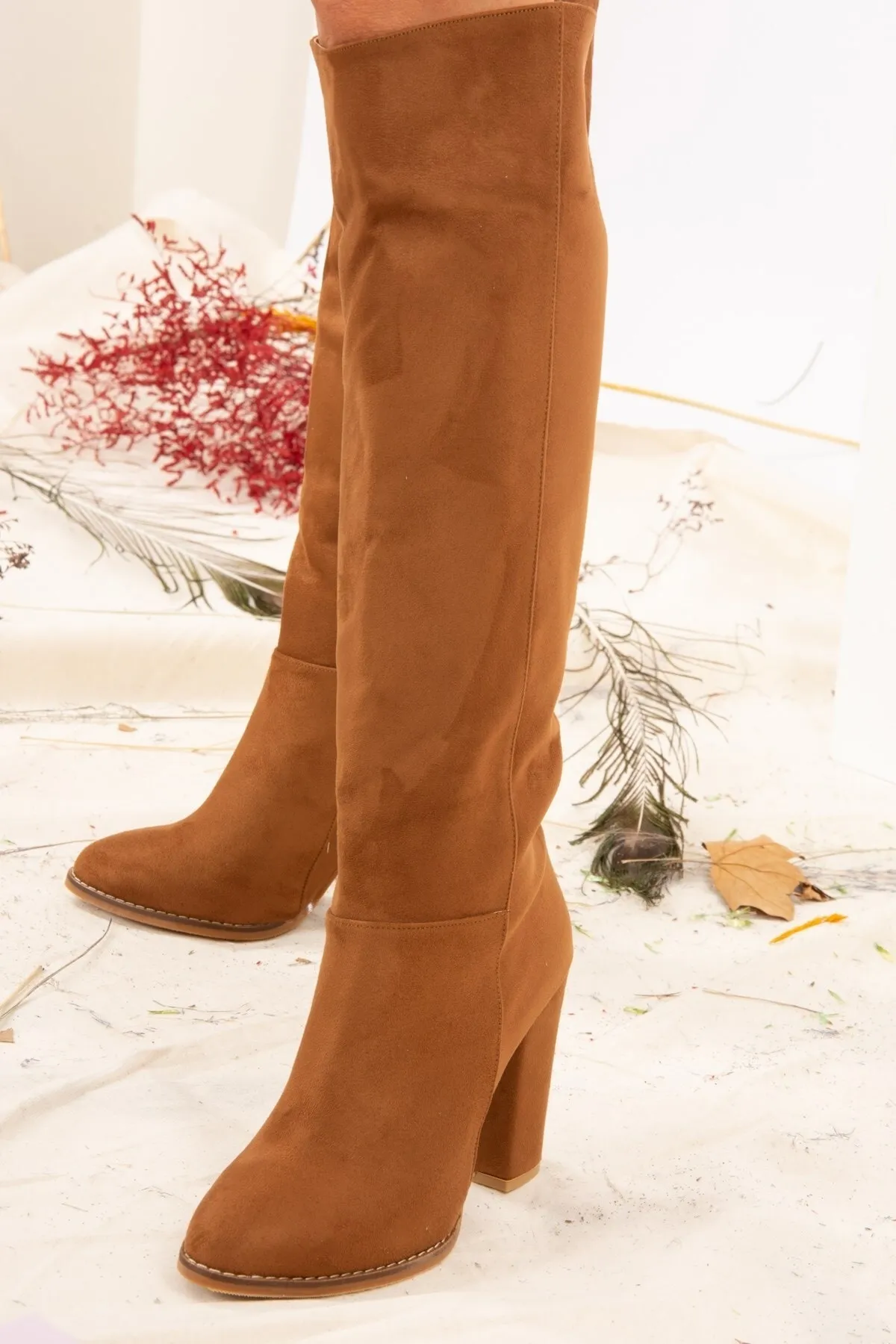 Fox Shoes  Braune Wildlederstiefel für Damen G922920502