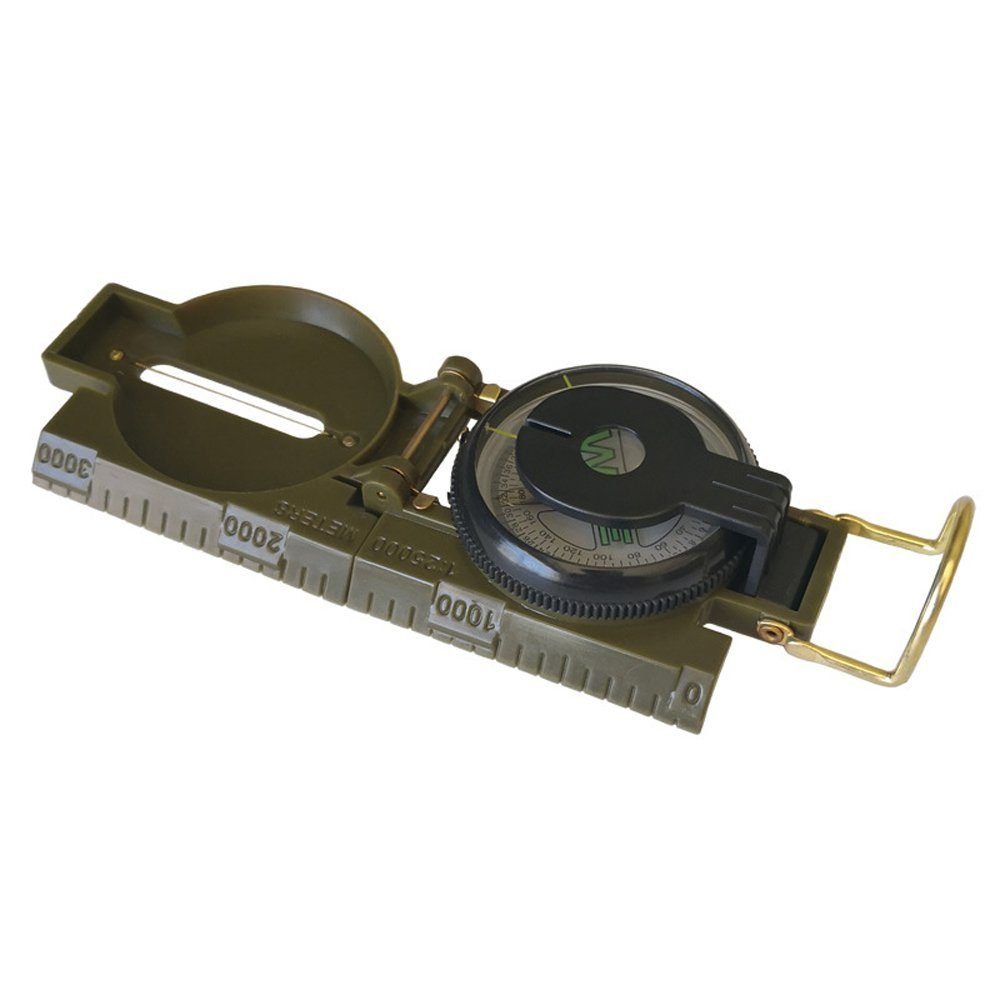 IVSO Kompass Militär Marschkompass, Professioneller Taschenkompass Peilkompass Kompass Compass, mit Tragschlaufe für Jagd Wandern und Aktivitäten Camping im Freien, Wasserfest und Stoßfest