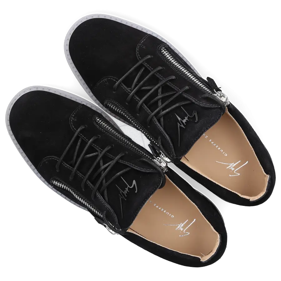 Giuseppe Zanotti - Sneaker low FRANKIE Veloursleder - schwarz