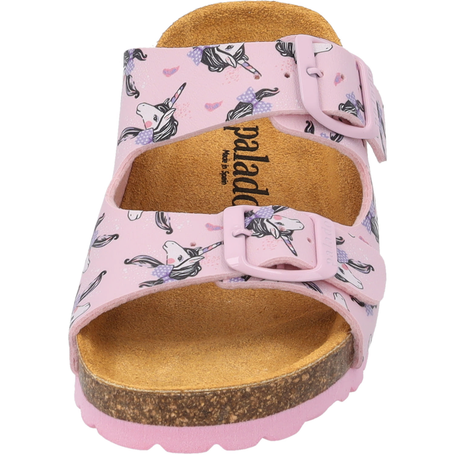 Palado Kids Korfu G Print, Pantoletten, Kinder, Rosa Unicorn