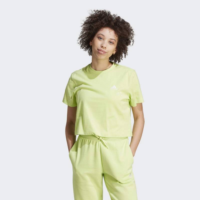 adidas Scribble Embroidery Crop-Shirt T-Shirt Damen
