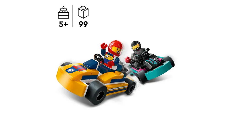 LEGO City 60400 Go-Karts mit Rennfahrern