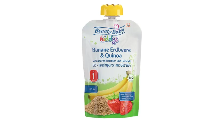 Beauty Baby Kiddys Bio Quetschie Banane Erdbeere & Quinoa 100 g