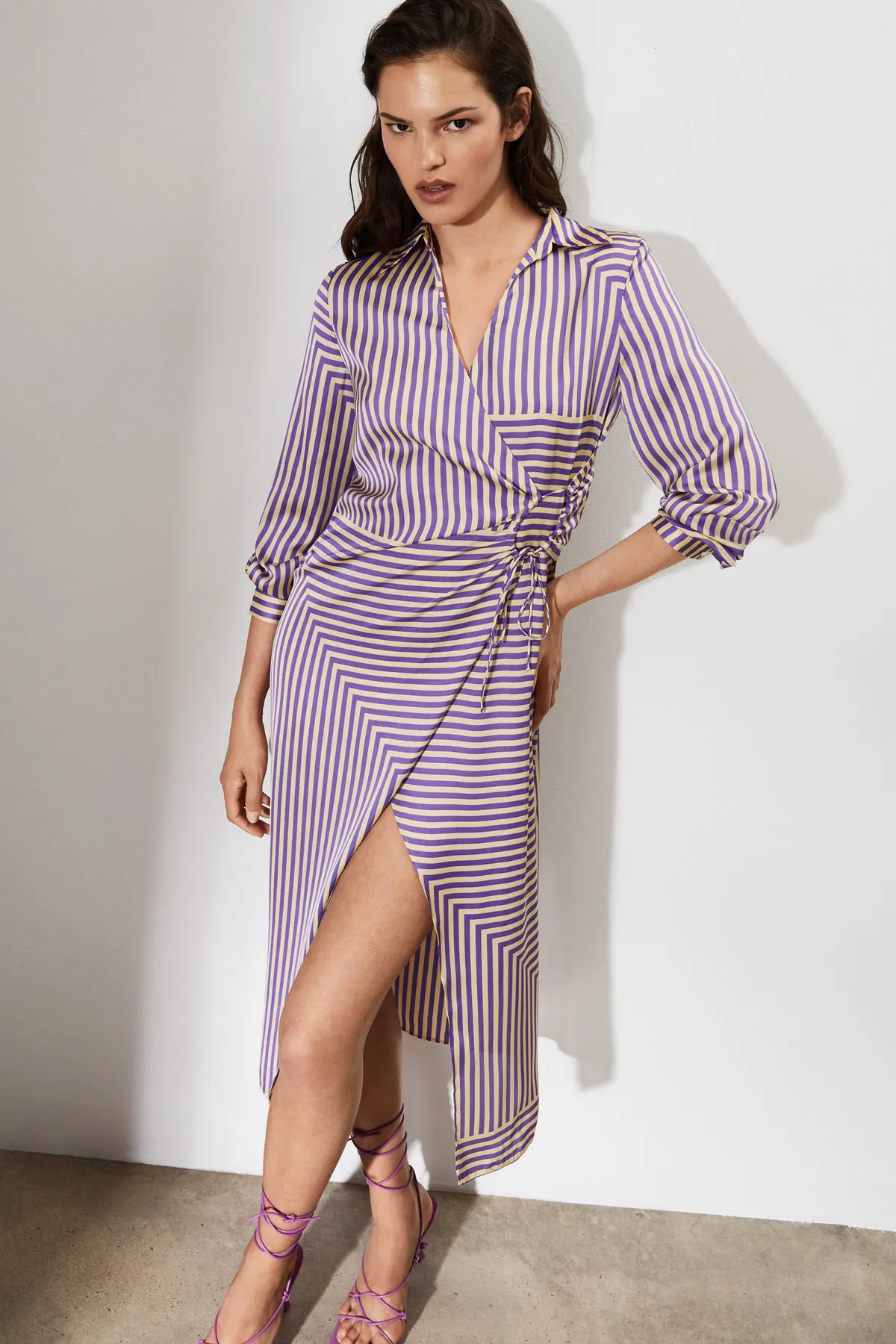 MANGO  Lila Damenkleid 37032885