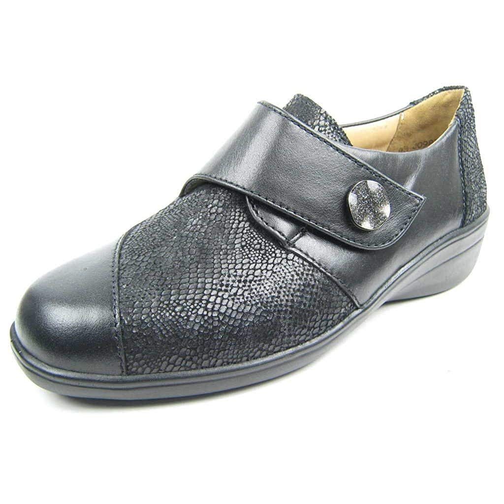 SOLIDUS Komfort Slipper schwarz Karo
