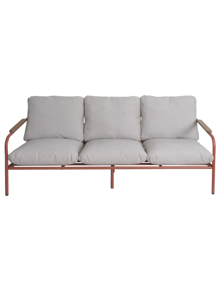 MCW Aluminium-Gartengarnitur O11, Terrakotta Polster beige günstig kaufen onesize