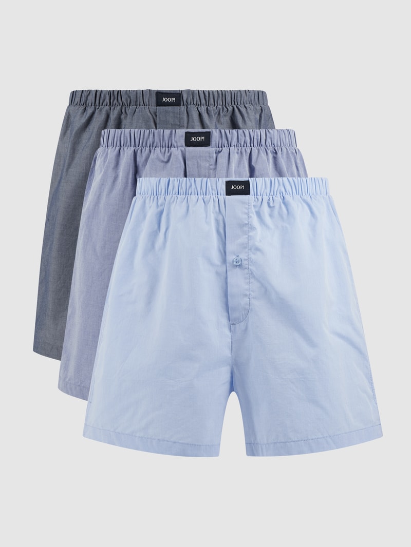 Boxershorts aus Baumwolle im 3er-Pack in bleu