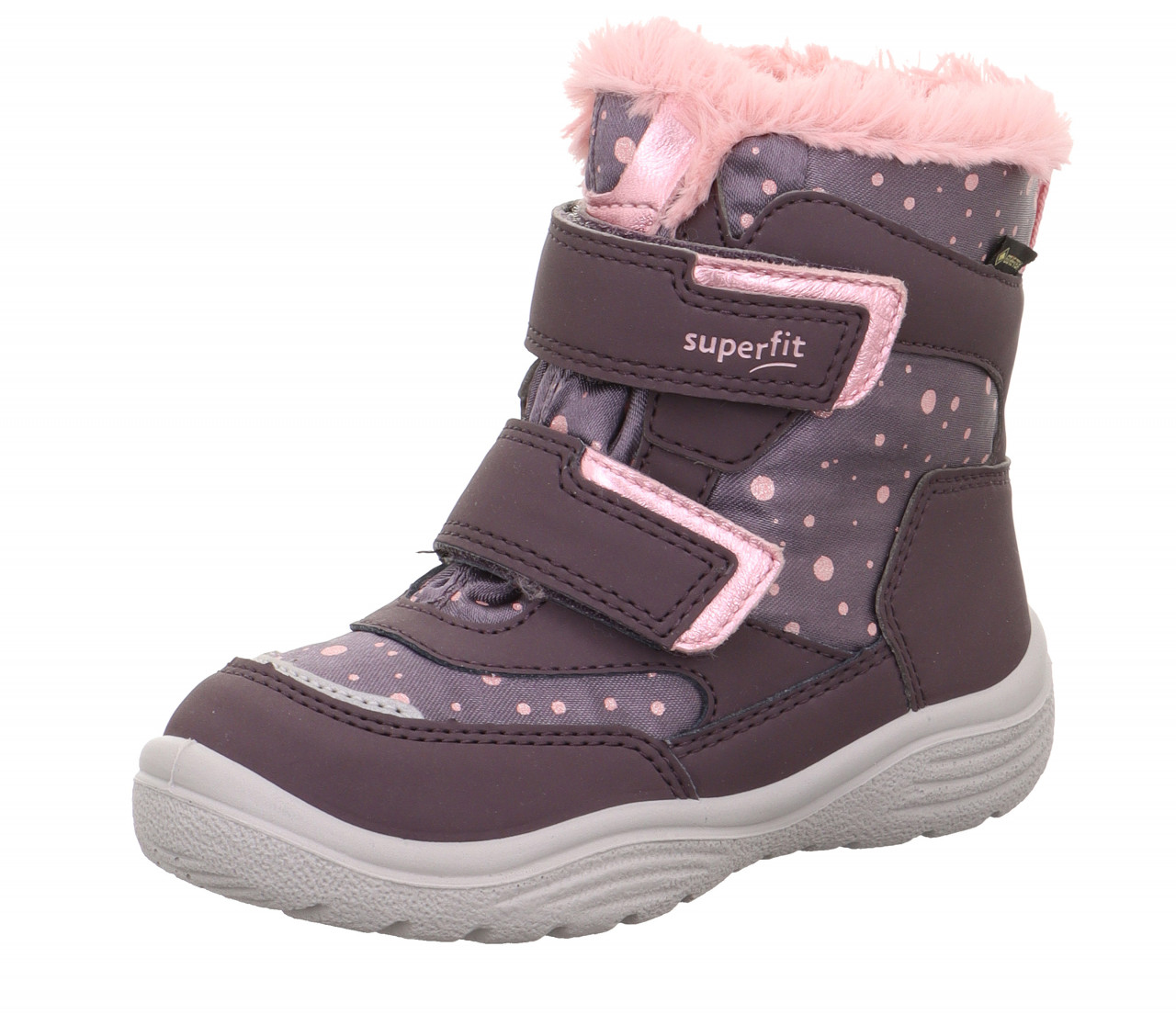 CRYSTAL - Lila/Rosa Boots mit Klettverschluss