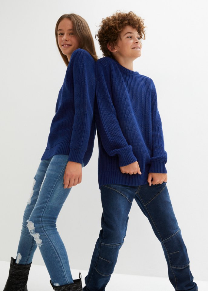 Kinder Baumwoll-Strickpullover