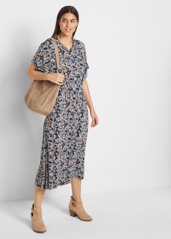 Jerseykleid in Midilänge