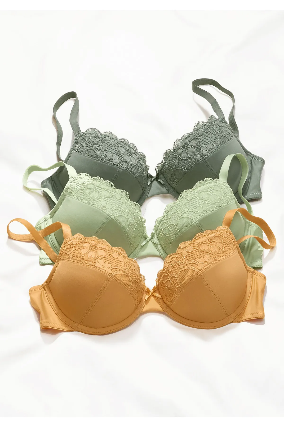 PETITE FLEUR  BH - Khaki - Unifarben