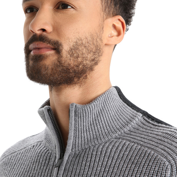 LODGE LS HALF ZIP SWEATER Herren - Wollpullover