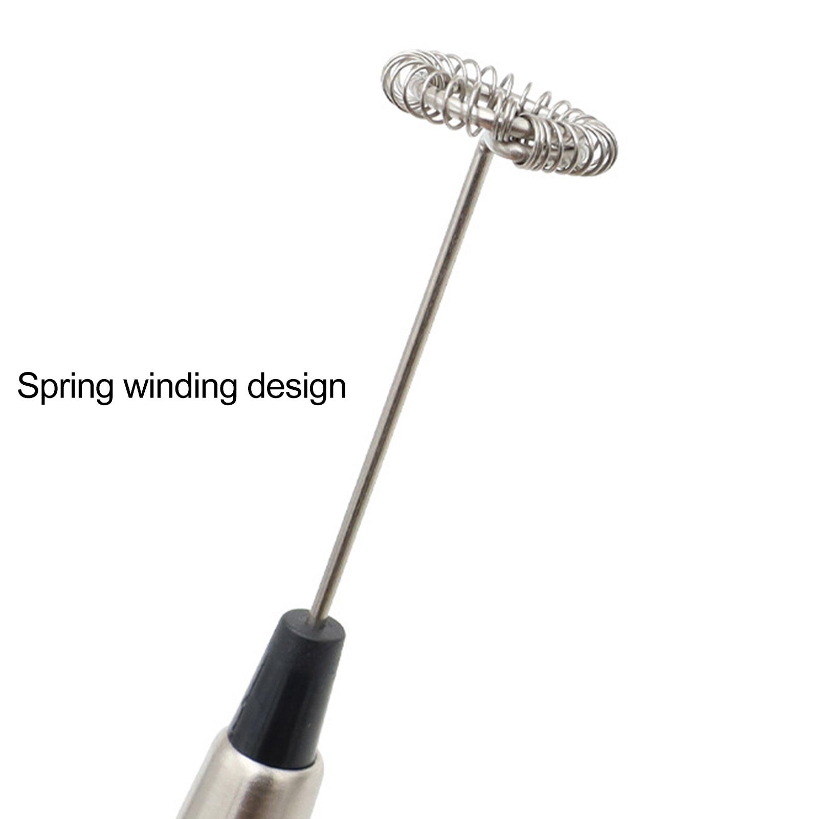 farfi Milchaufschäumer Milchaufschäumer Eierschläger Handmixer aus Edelstahl,Stab