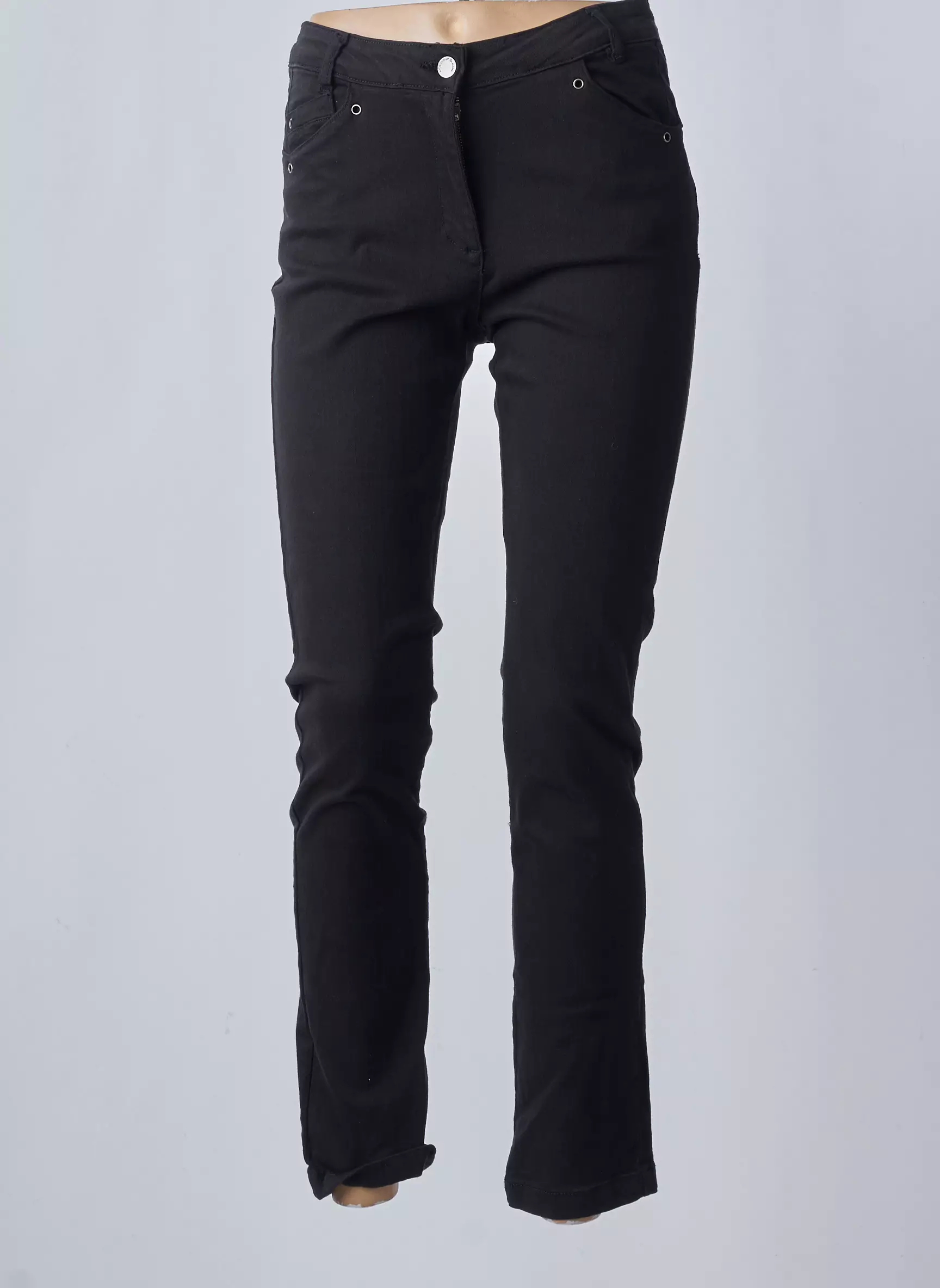 Mado Et Les Autres Pantalons Slim Femme couleur noir