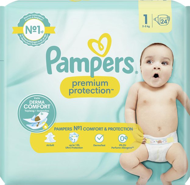 Pampers Premium Protection Gr. 1, 2kg-5kg