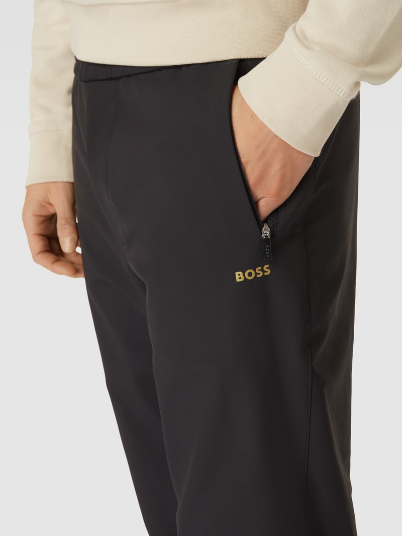 Sweatpants mit Label-Detail Modell 'Jax' in schwarz