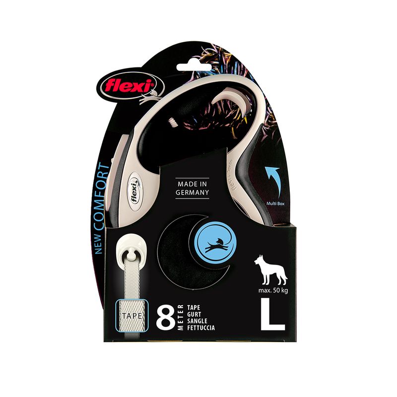 flexi New Comfort Gurt-Leine L schwarz zu TOP-Preisen | bitiba %