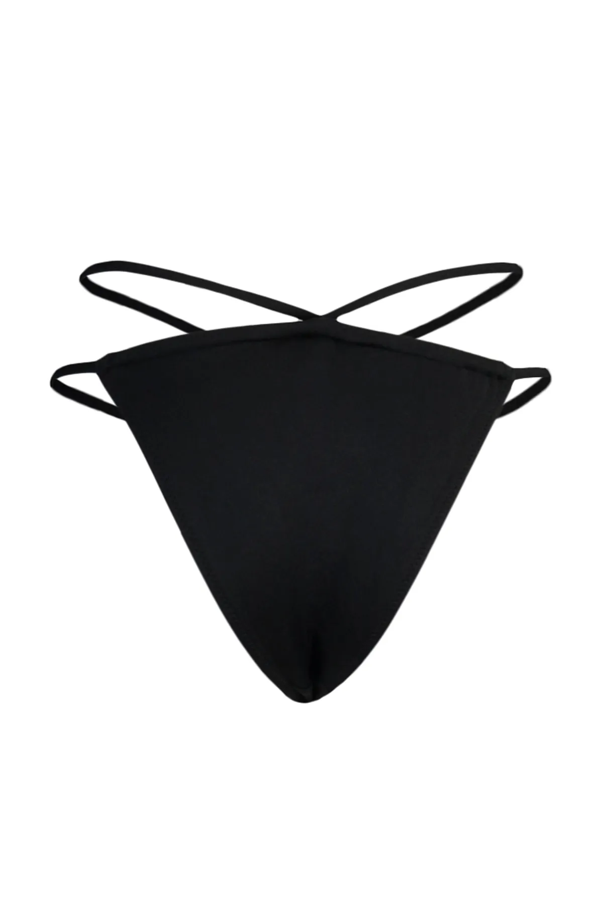 Trendyol Collection  Schwarze brasilianische Tunnel-Bikinihose mit hohem Beinausschnitt TBESS22BA0159
