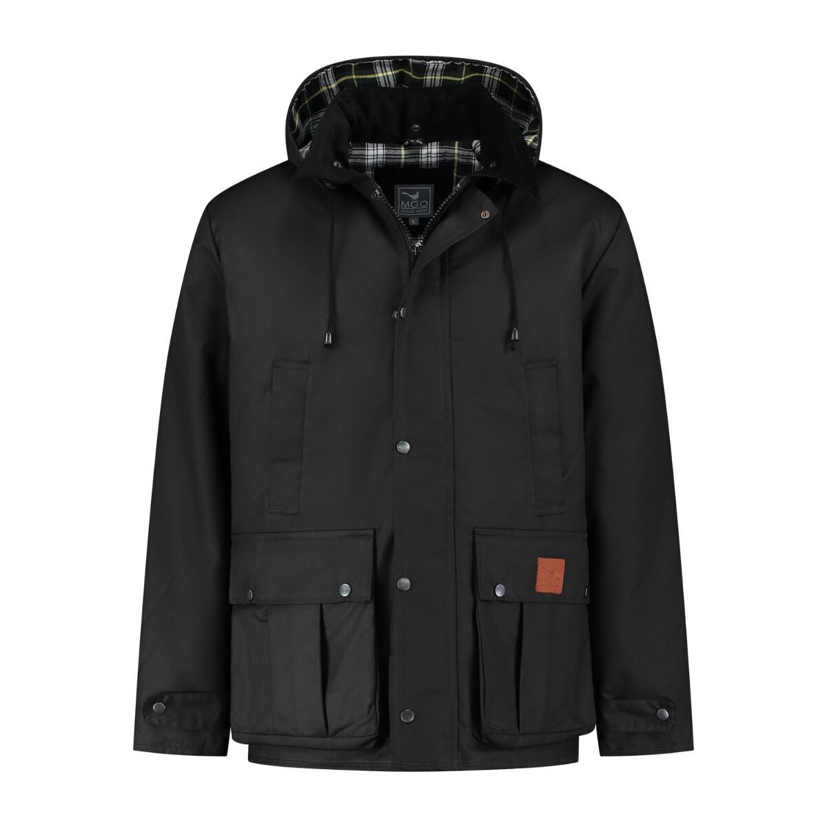 MGO Brandon Black Herren Wachsjacke