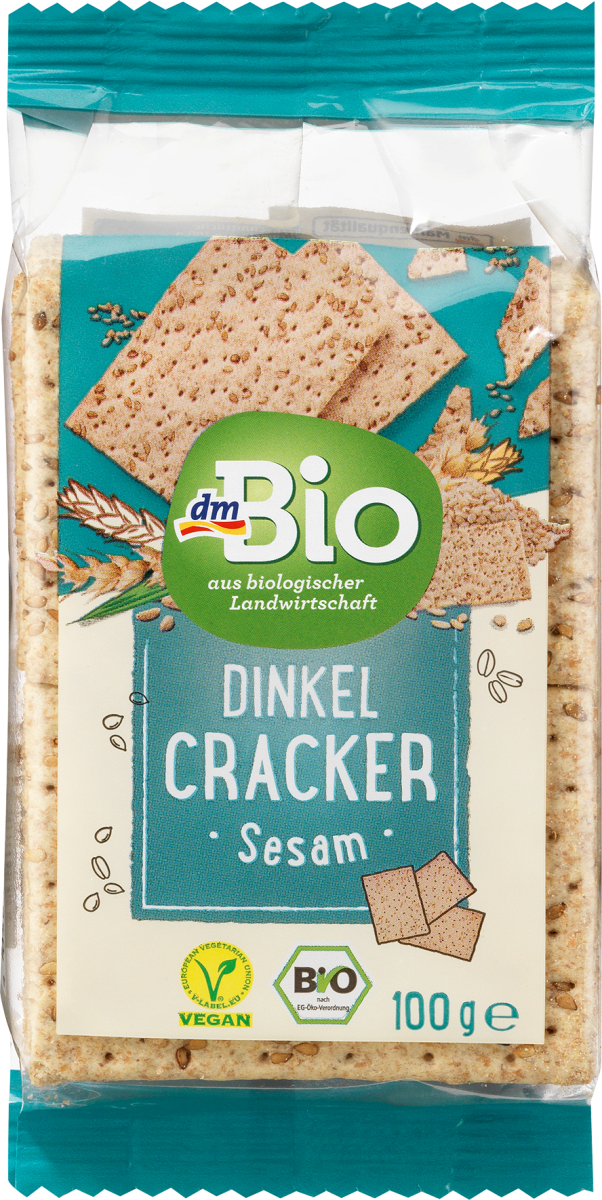 Cracker, Dinkel Sesam, 100 g