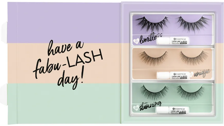 essence 3x LASH LIKE A BOSS false lashes set