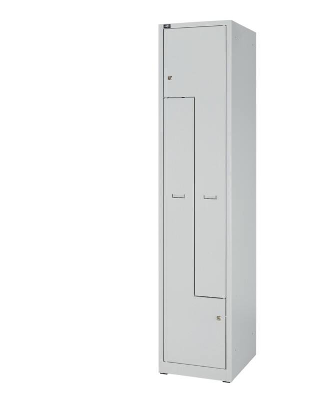 Bisley Light LIGHT Stahl Schließfach 2 Türen 1 abteile Schlüssel 400 x 500 x 1.850 mm Hellgrau