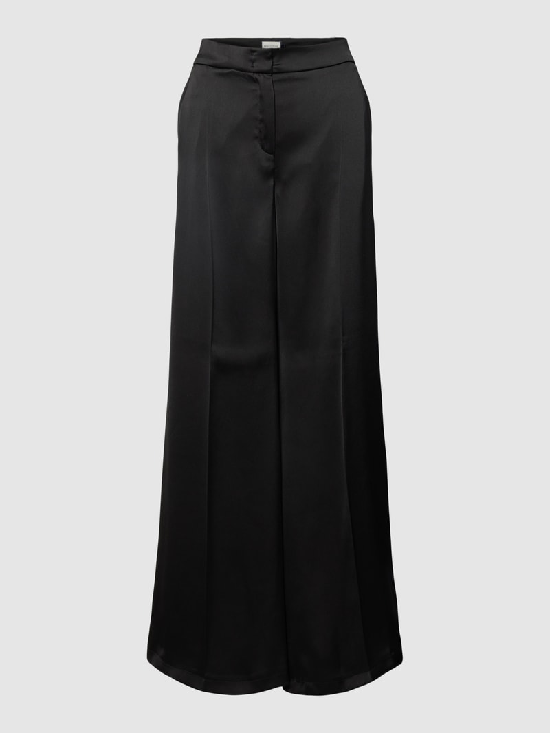 Marlenehose mit Bügelfalten Modell 'MAYA' in schwarz