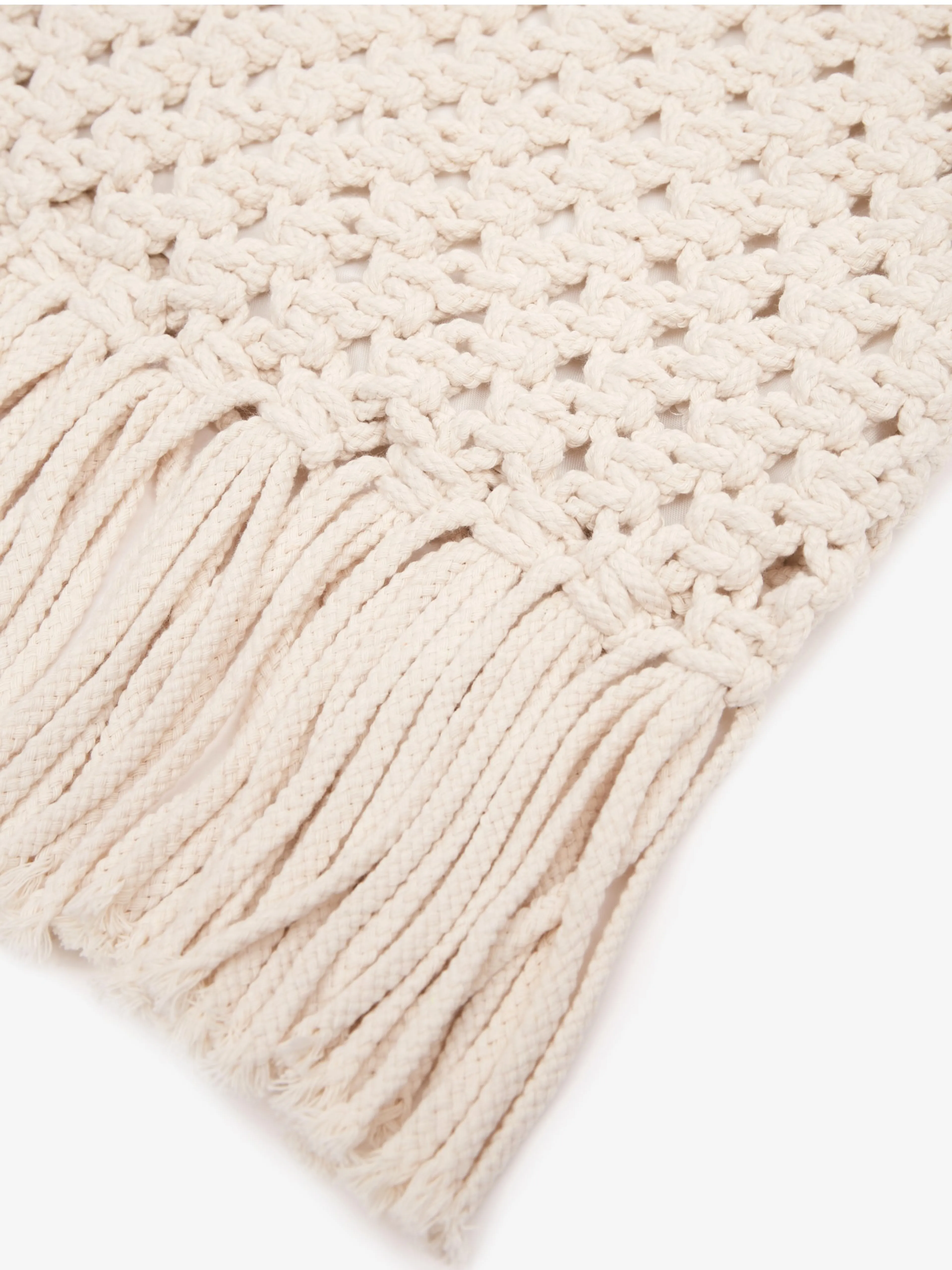 Weiße Damenstricktasche mit dekorativen Details ORSAY
