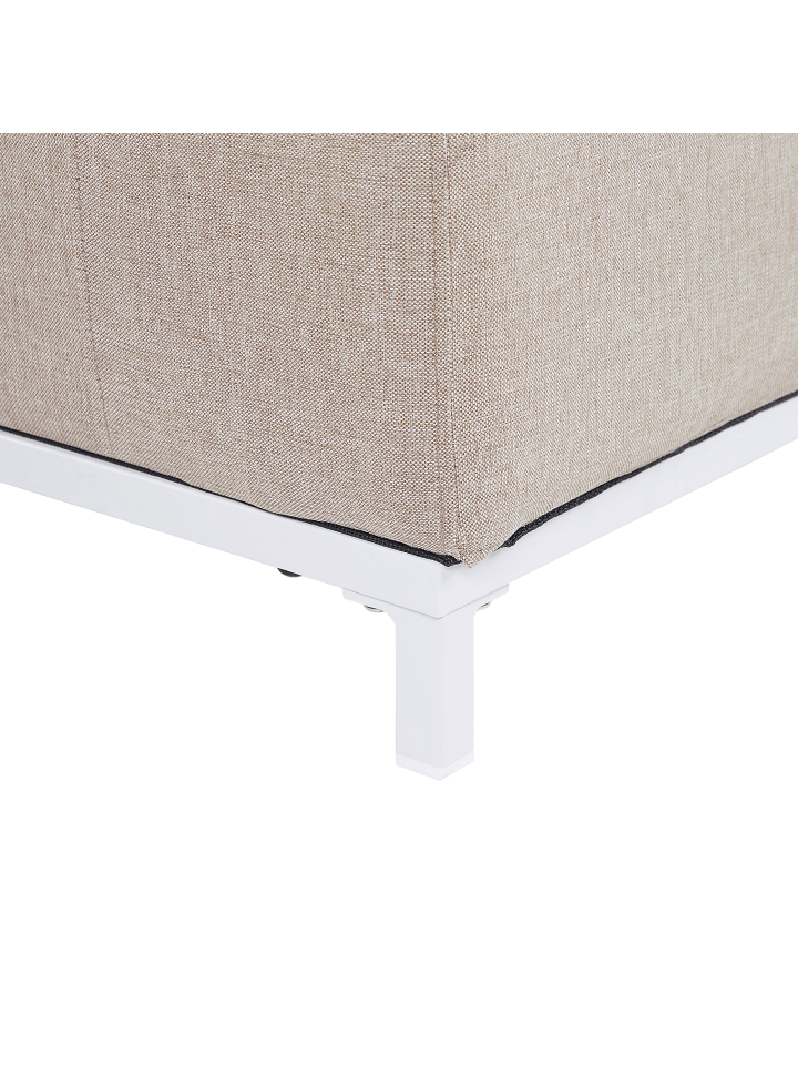 Beliani Gartensofa ROVIGO in Beige/Weiß - (W) 186 x (H) 68 x (L) 84 cm günstig kaufen onesize