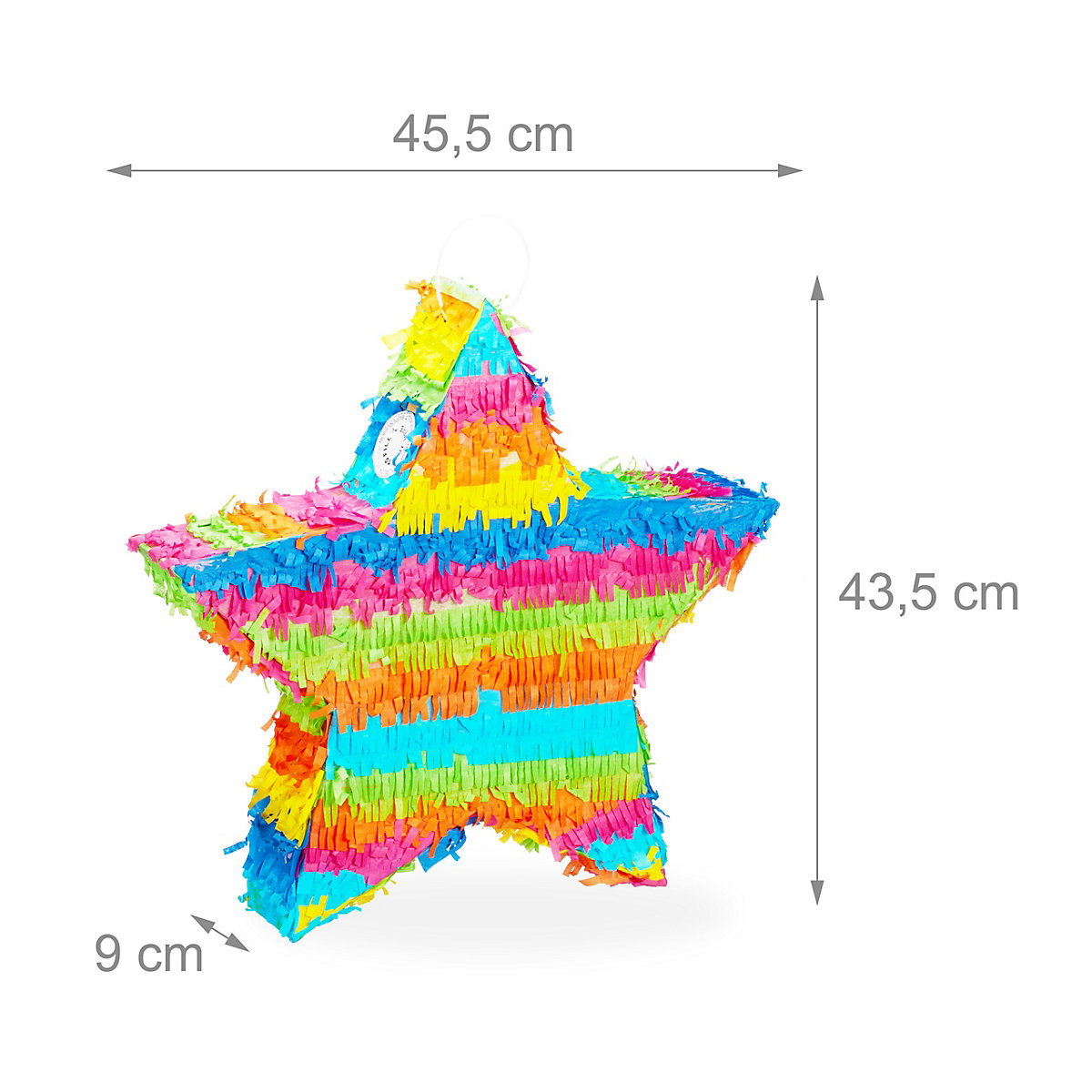 4-tlg. Pinata Set Stern