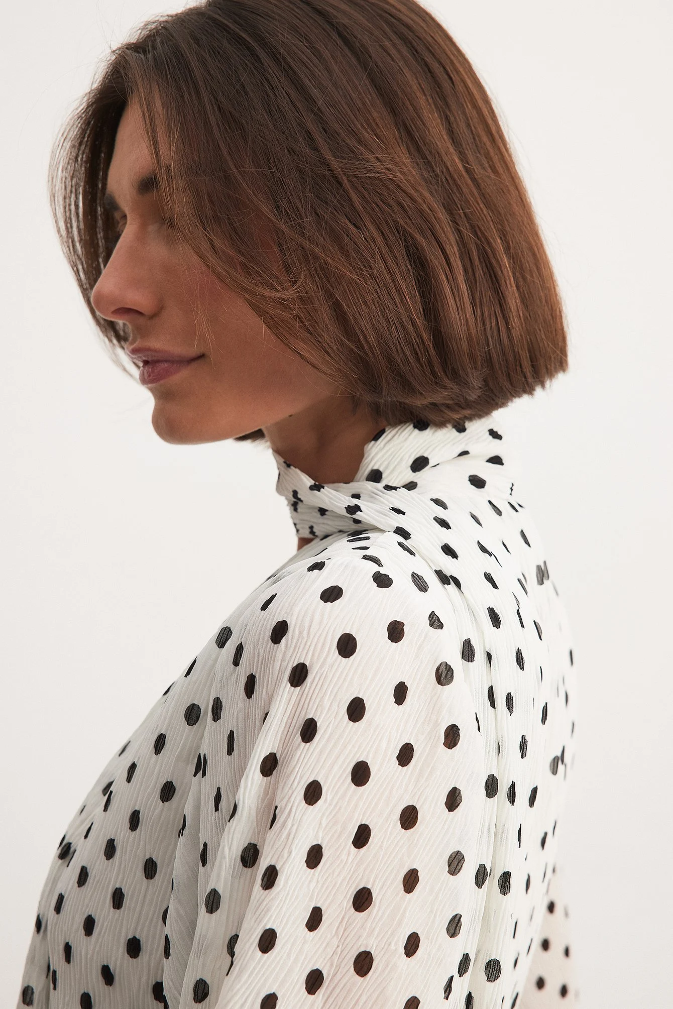 Chiffonbluse mit Schaldetail
