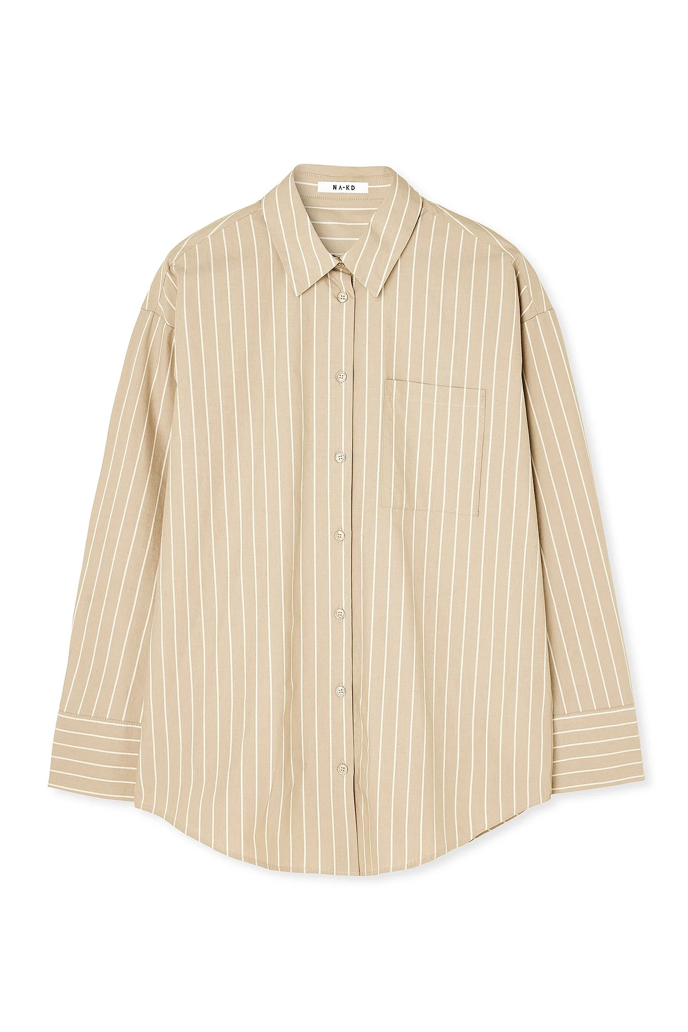 Oversize-Hemd mit Taschendetail aus Baumwolle
