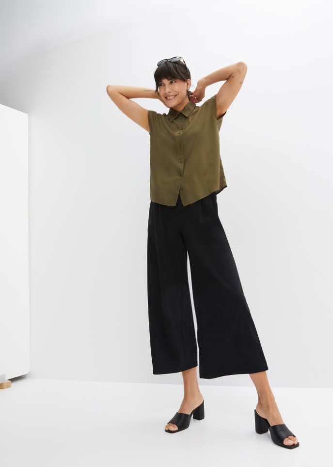 Bluse in Boxy-Form