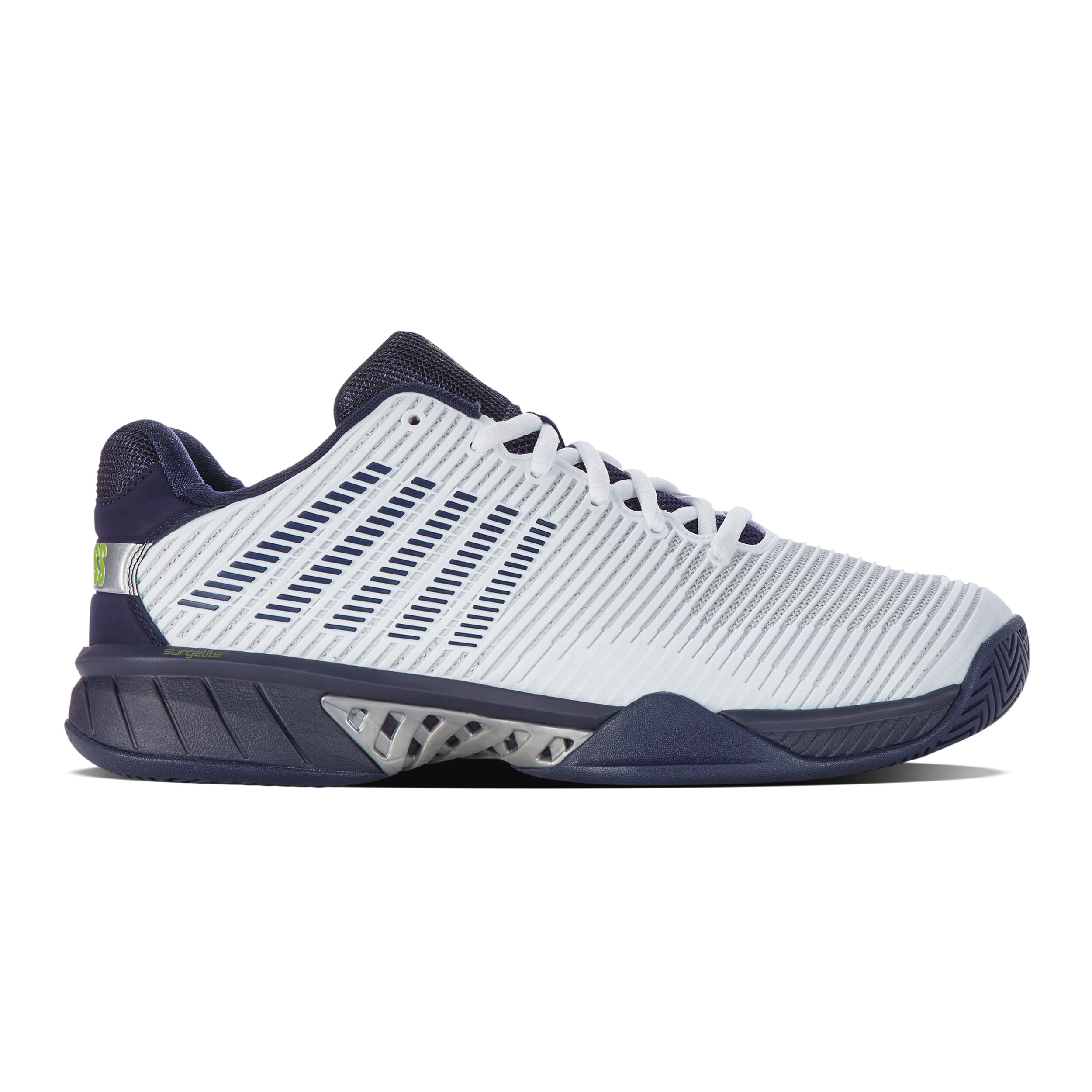 Hypercourt Express 2 Allcourtschuh Herren - Weiß, Dunkelblau