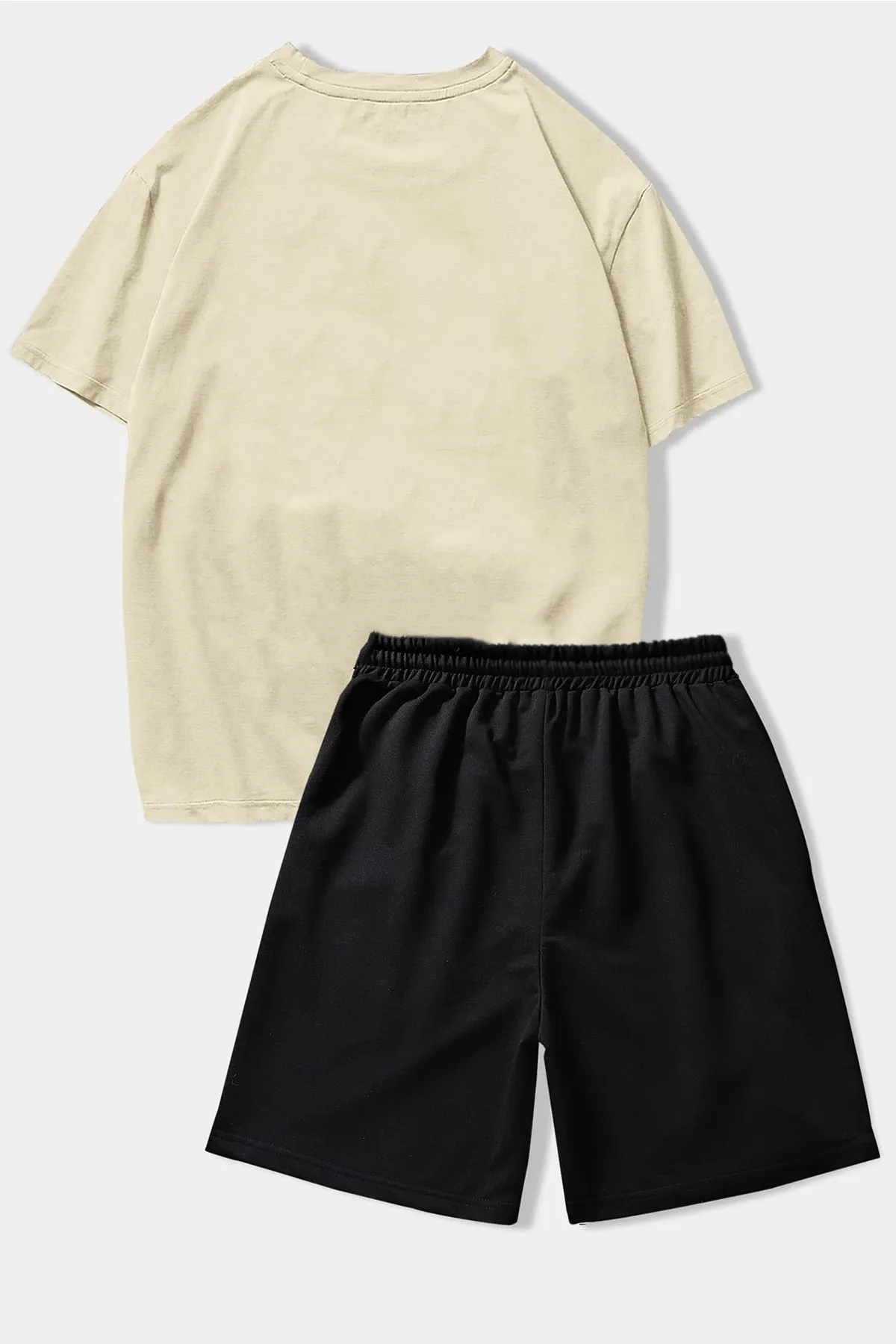 uyguntarz  Be Happy Shorts-Set mit Aufdruck Unisex