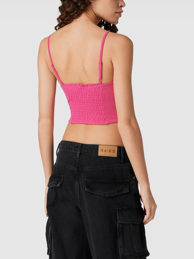 Top mit Label-Stitching - P&C x Karl Kani in pink