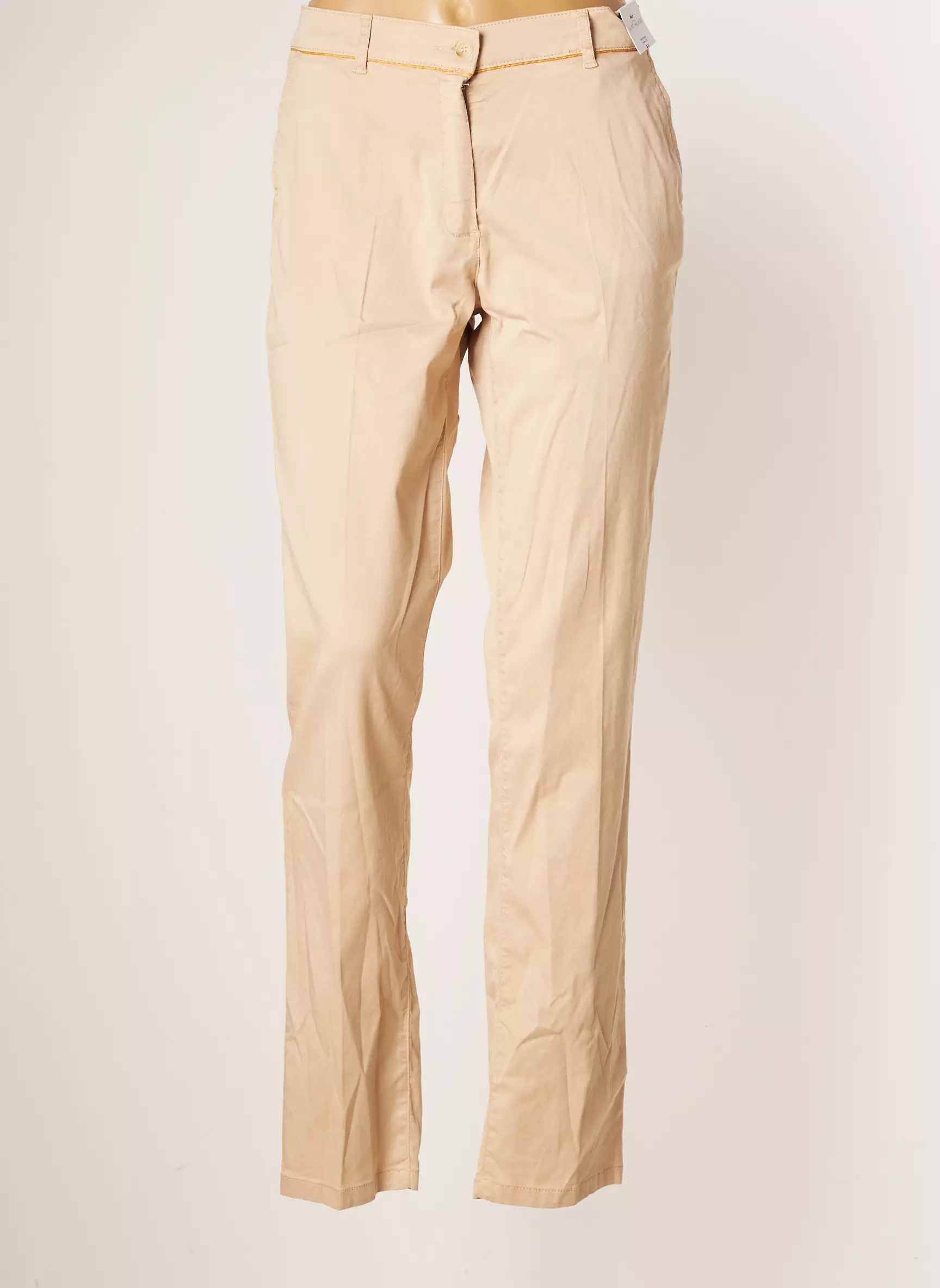 Saint Hilaire Pantalons Droits Femme couleur beige