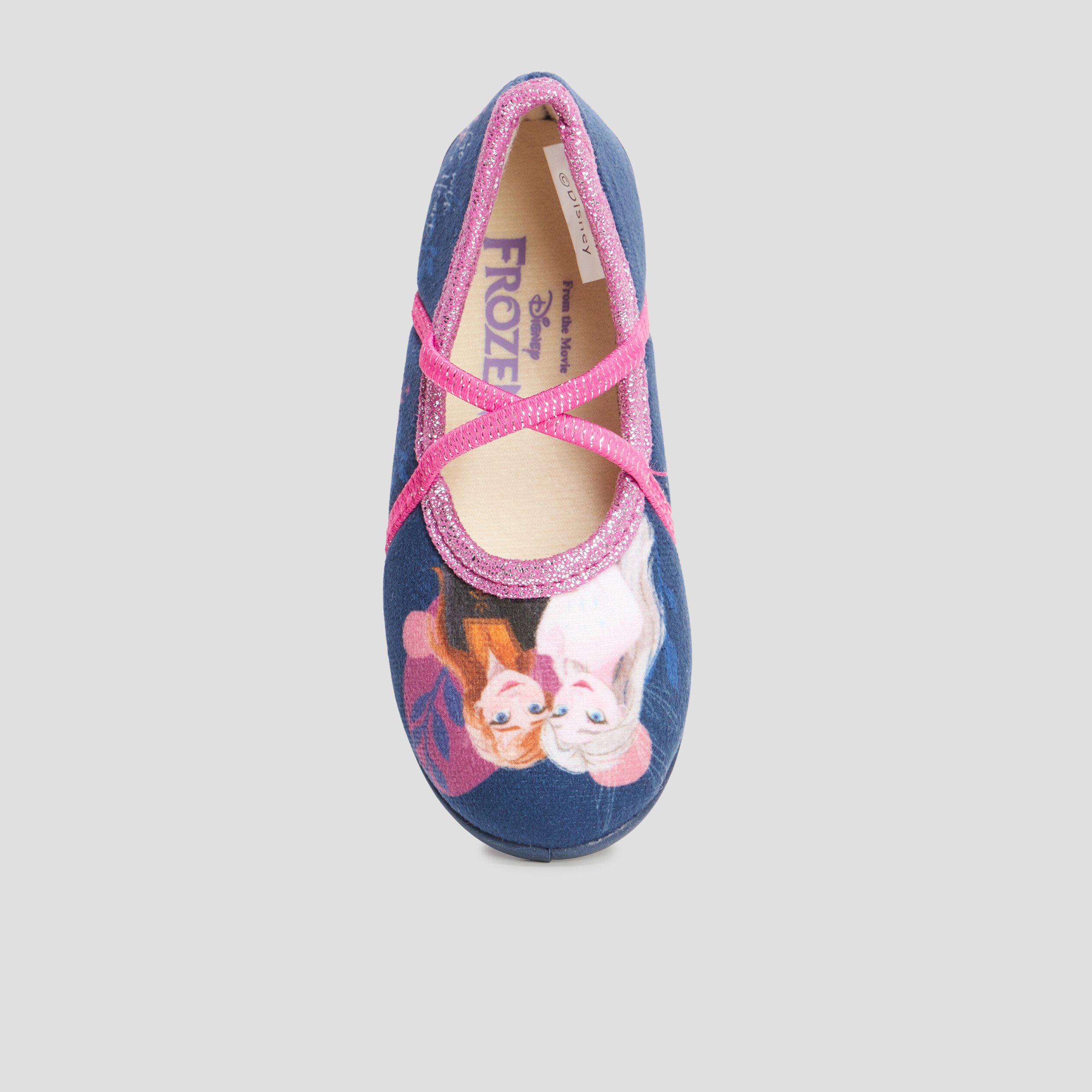 Chaussons ballerines Reine des neiges violet fille | La Halle