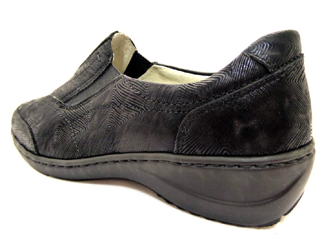 WALDLÄUFER Sportliche Slipper schwarz Kya