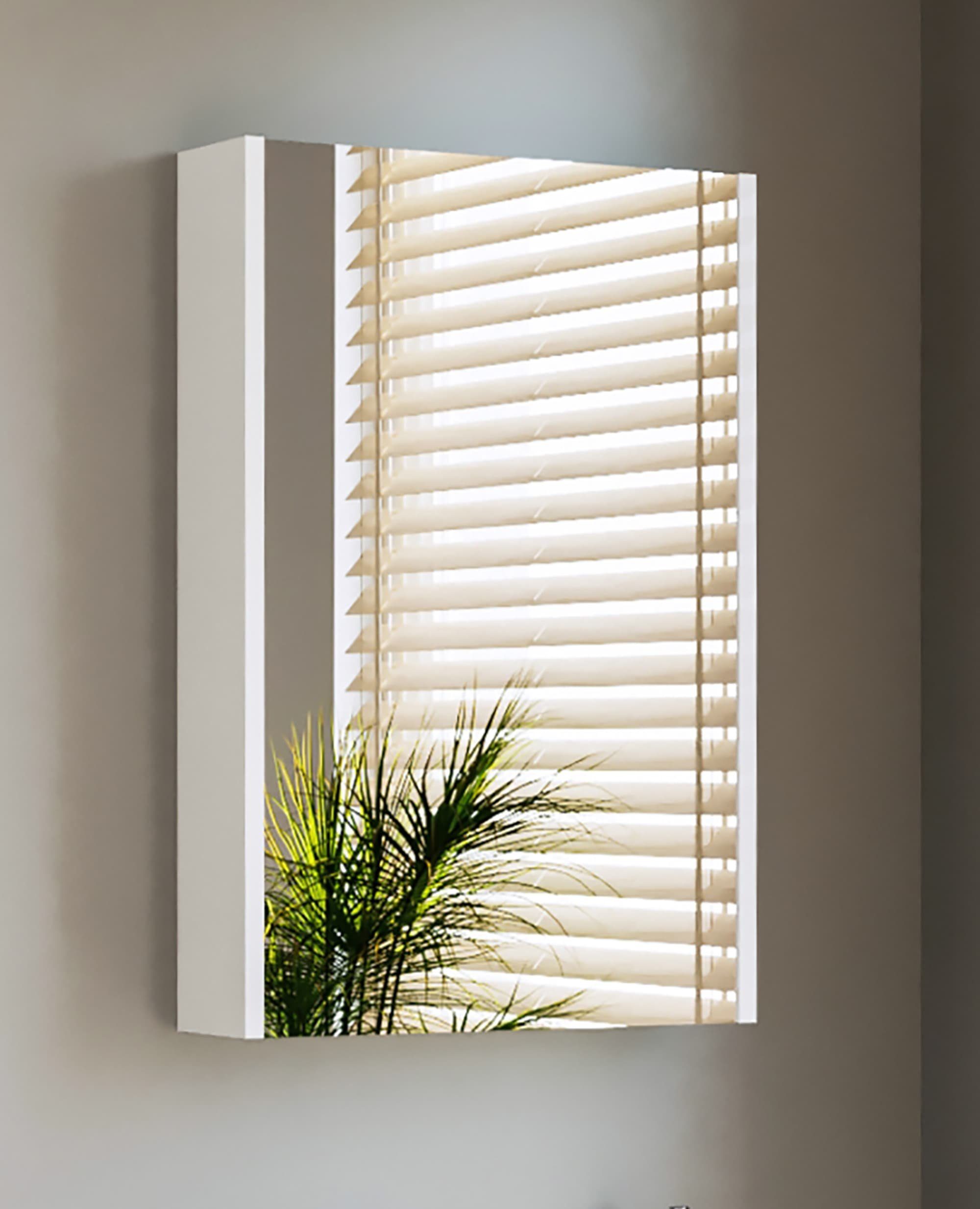 Planetmöbel Badmöbel-Set Waschbeckenunterschrank Matt 50cm mit Spiegelschrank, (Komplett-Set, 3-St)