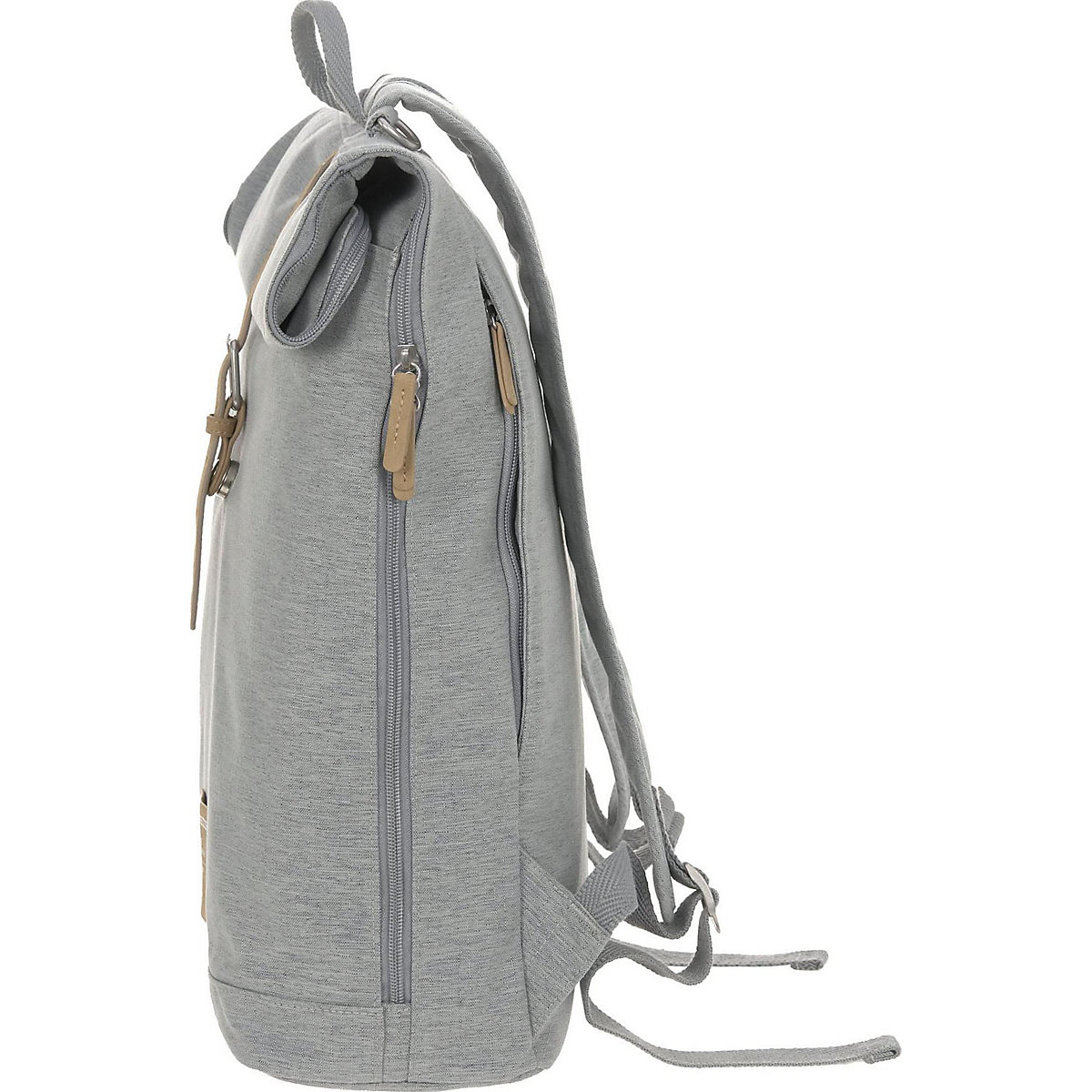 Wickelrucksack Rolltop grey/mélange, inkl. Zubehör & Wickelunterlage