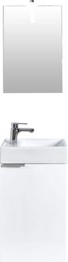 Homexperts Badmöbel-Set Gizo, (Set, 2-St), mit LED-Beleuchtung, für Gäste-WC geeignet