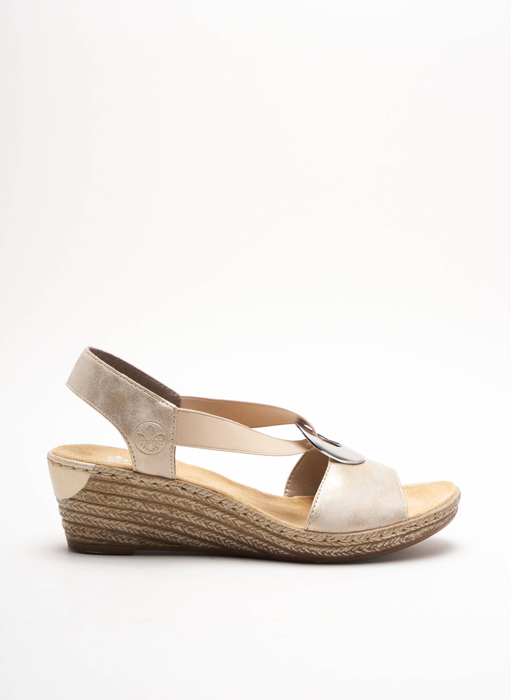 Rieker Sandales Nu Pieds Femme couleur beige