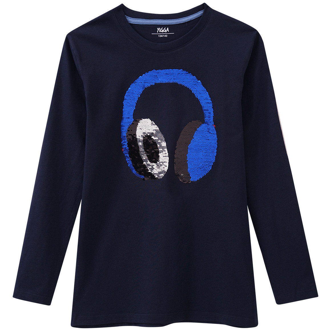 Jungen Langarmshirt mit Wendepailletten