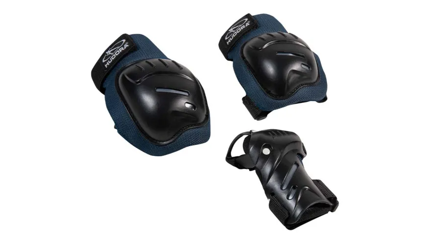 HUDORA Biomechanisches Protektoren Set Comfort blue M