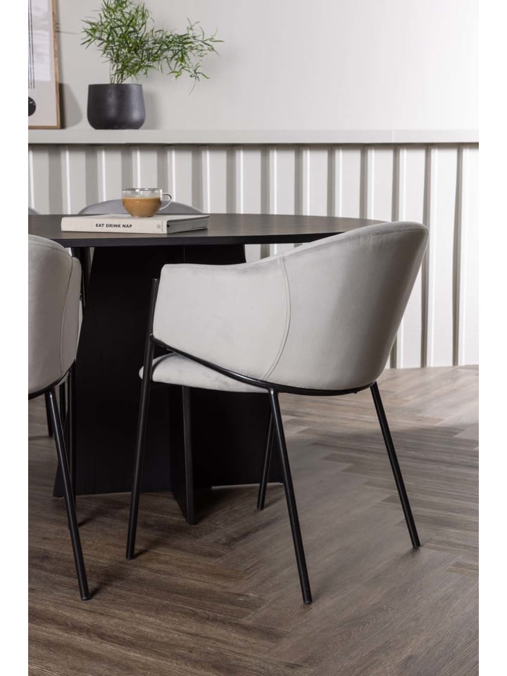 ebuy24 Essgruppe Bootcut 53 (7-teilig) Schwarz 115 x 230 cm günstig kaufen onesize
