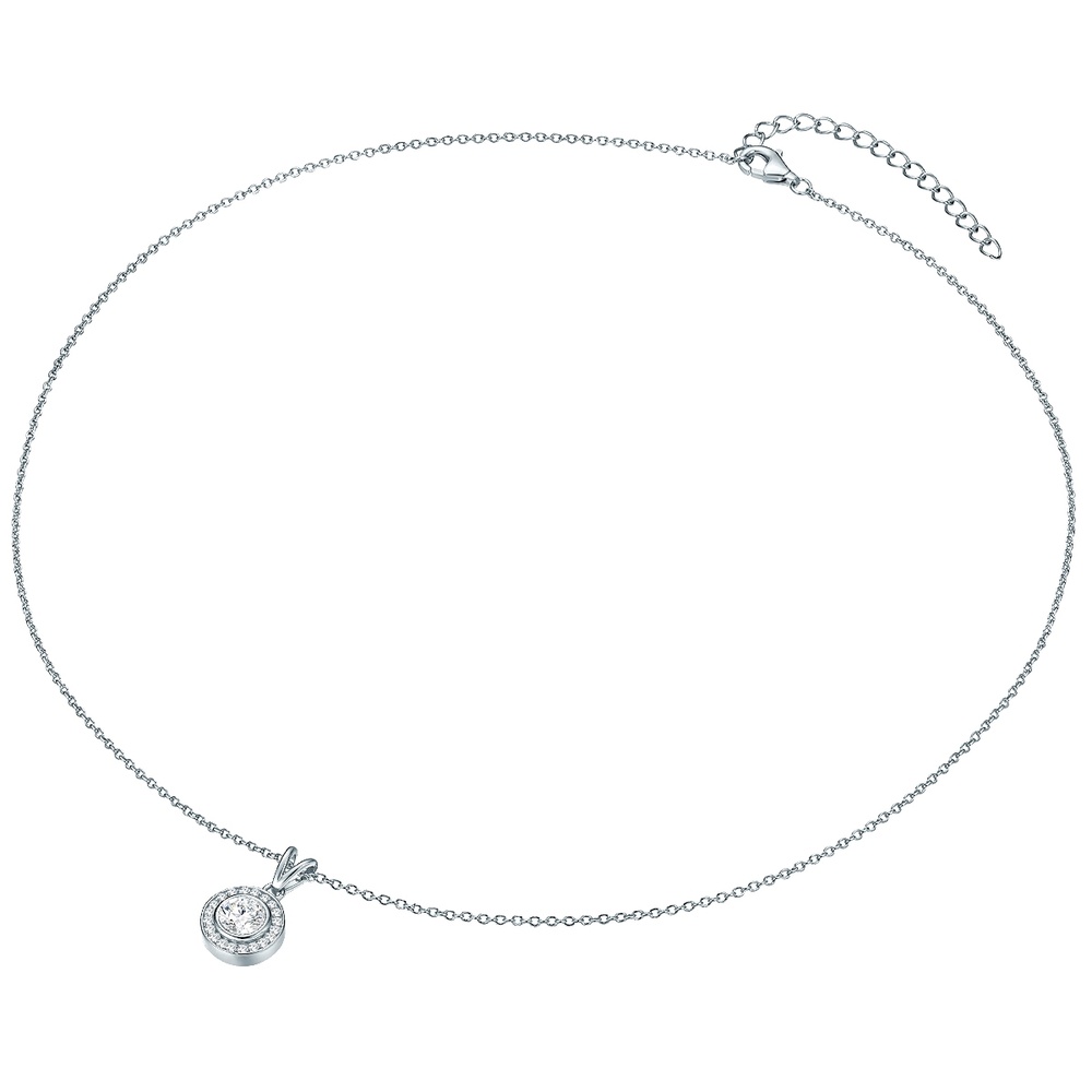 Rafaela Donata Chaîne Argent sterling Oxyde de zirconium (CZ) en Argent collier