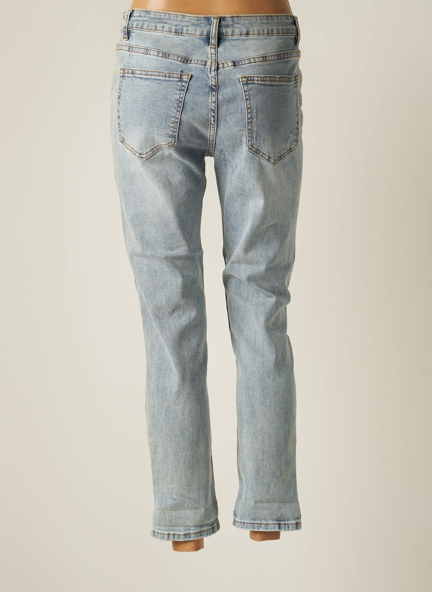 R Display Jeans Coupe Slim Femme couleur bleu